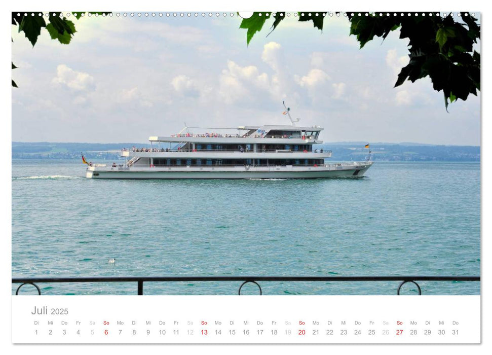 Die schönsten Schiffe vom Bodensee (CALVENDO Premium Wandkalender 2025)