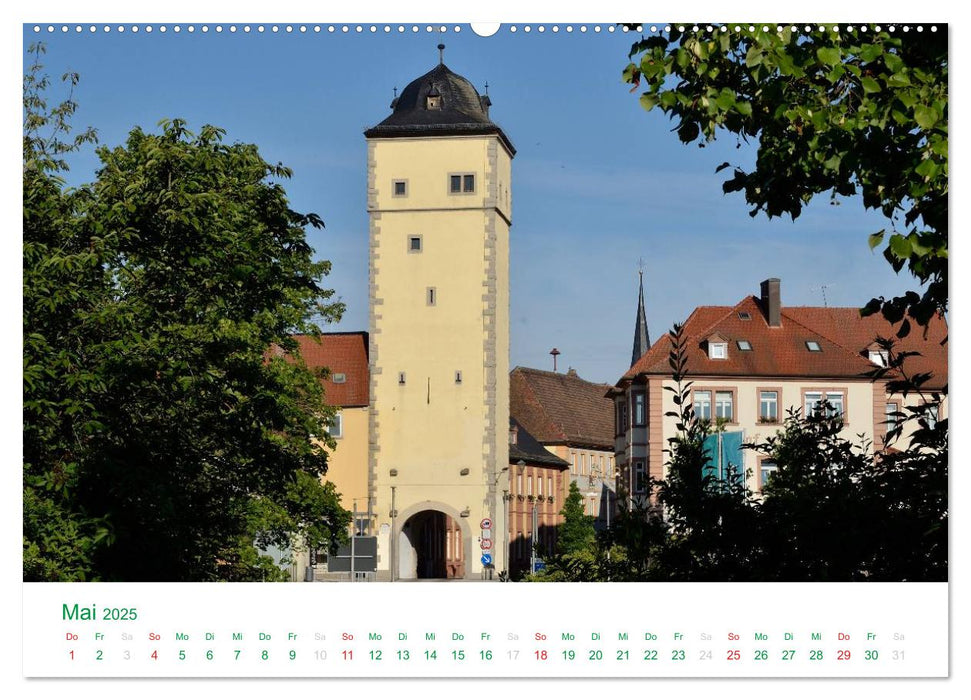 Ochsenfurt - Türme, Tore und Fachwerk (CALVENDO Premium Wandkalender 2025)