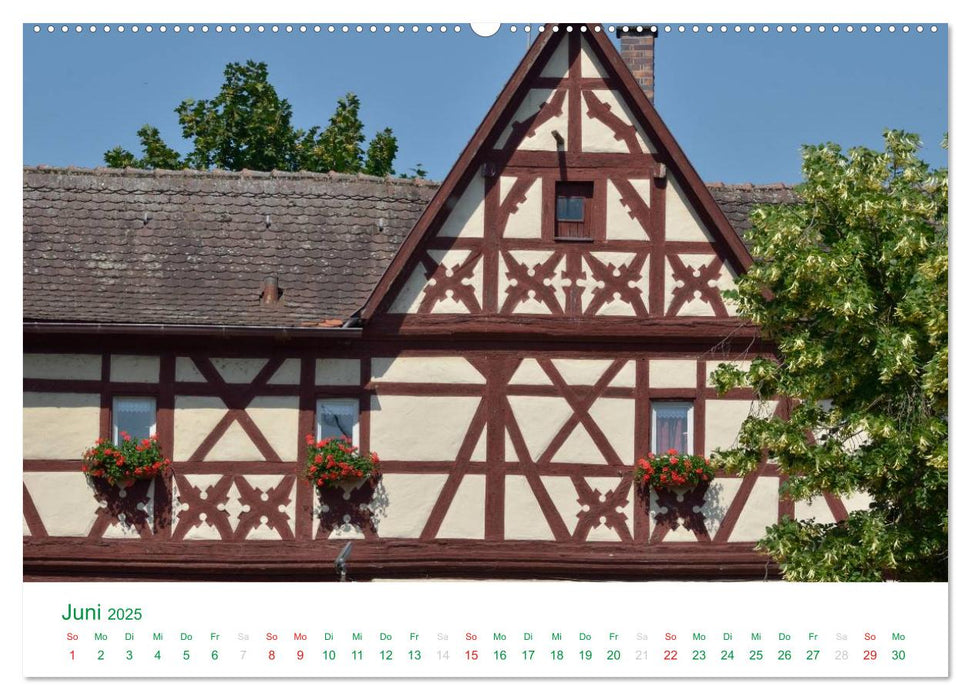 Ochsenfurt - Türme, Tore und Fachwerk (CALVENDO Premium Wandkalender 2025)