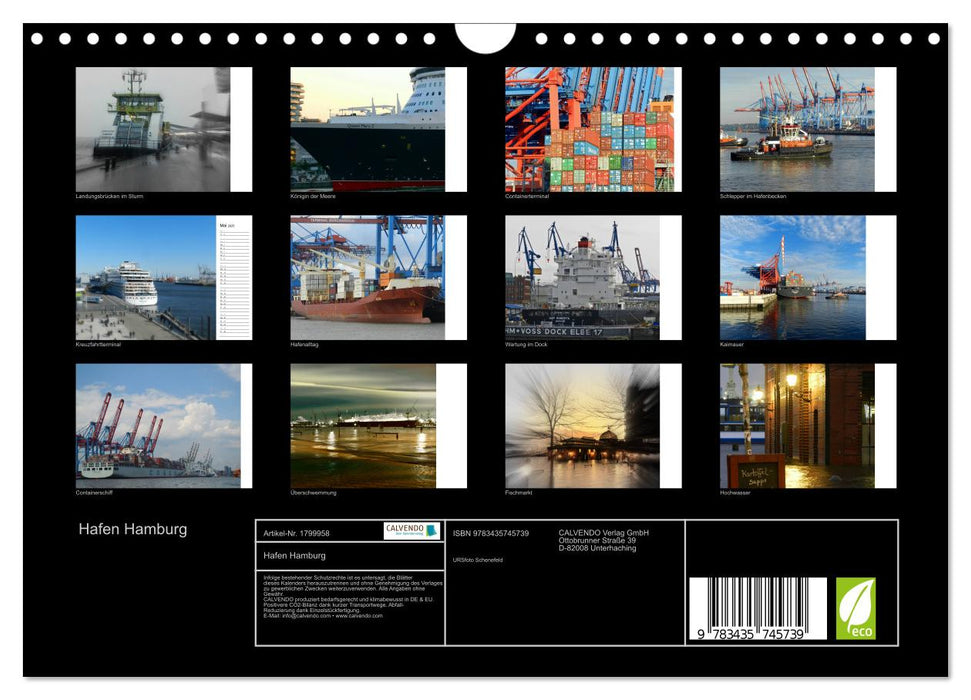 Hafen Hamburg (CALVENDO Wandkalender 2025)