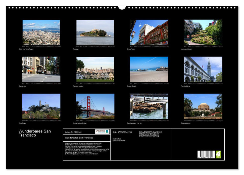 Wunderbares San Francisco (CALVENDO Wandkalender 2025)