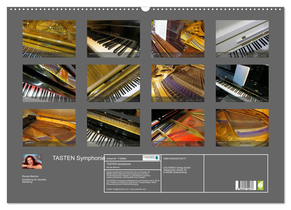 TASTEN Symphonie (CALVENDO Wandkalender 2025)