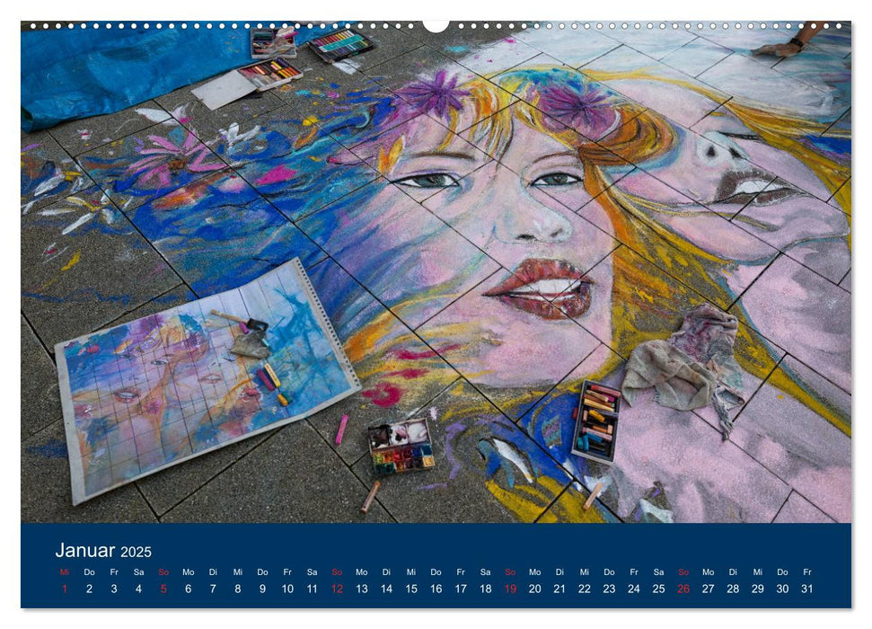 Streetart - die Kunst auf der Straße (CALVENDO Premium Wandkalender 2025)