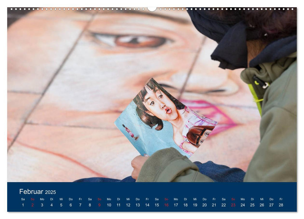 Streetart - die Kunst auf der Straße (CALVENDO Premium Wandkalender 2025)