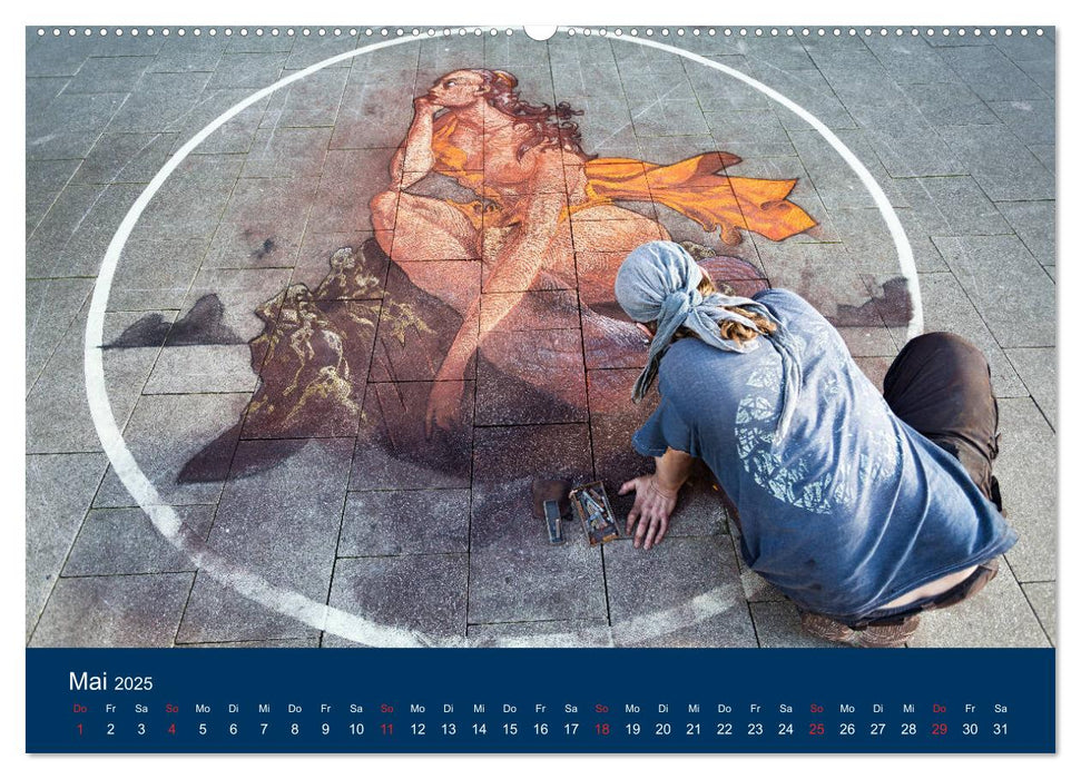 Streetart - die Kunst auf der Straße (CALVENDO Premium Wandkalender 2025)