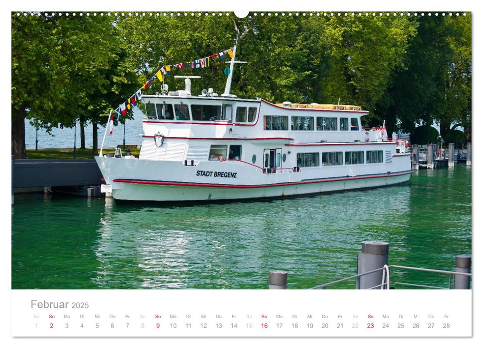 Die schönsten Schiffe vom Bodensee (CALVENDO Wandkalender 2025)