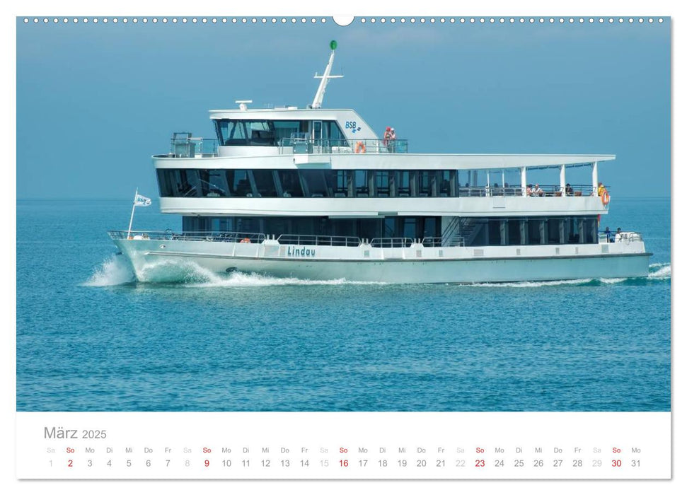 Die schönsten Schiffe vom Bodensee (CALVENDO Wandkalender 2025)