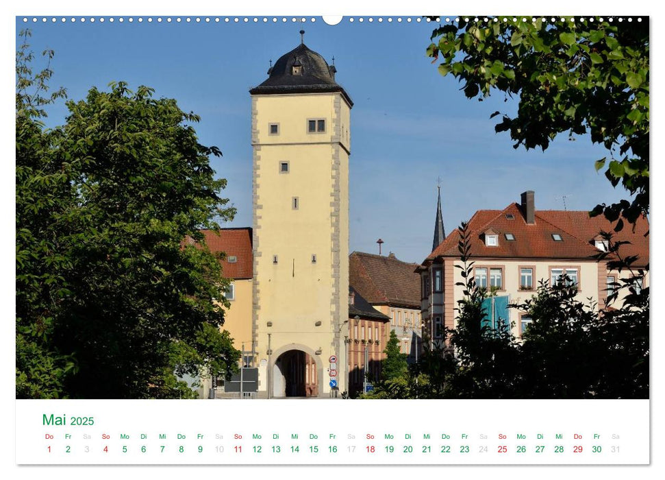 Ochsenfurt - Türme, Tore und Fachwerk (CALVENDO Wandkalender 2025)