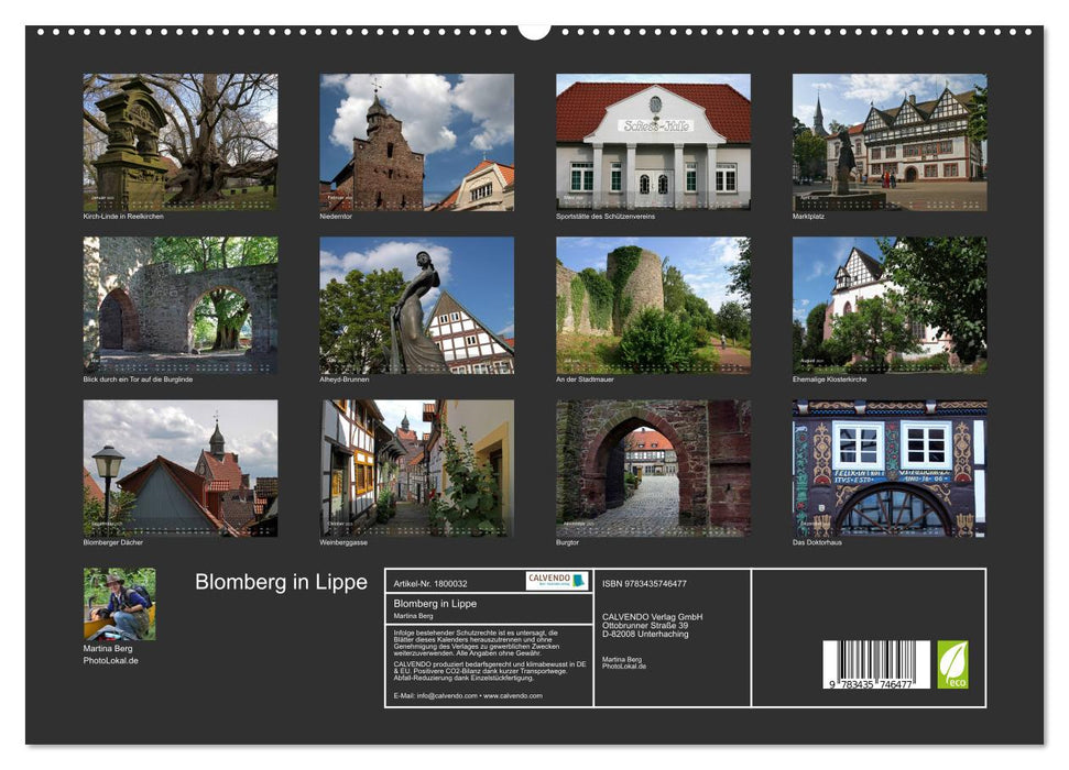 Blomberg in Lippe (CALVENDO Premium Wandkalender 2025)