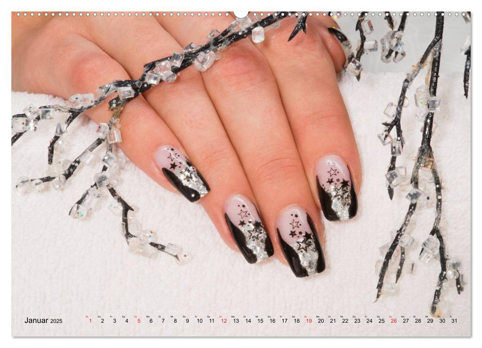 Vergängliche Kunst - Nailart Episode 1 (CALVENDO Premium Wandkalender 2025)