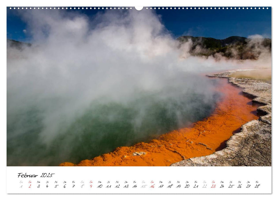 Neuseeland - Streifzug über die Nordinsel / CH-Version (CALVENDO Wandkalender 2025)