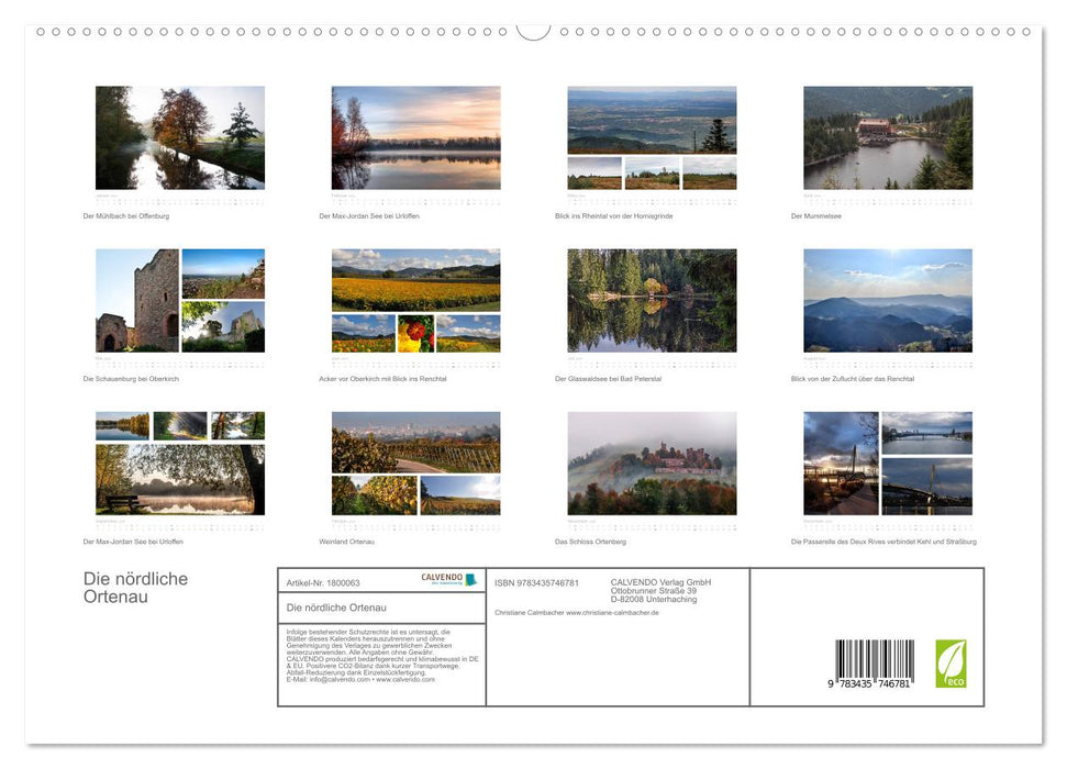 Die nördliche Ortenau (CALVENDO Premium Wandkalender 2025)