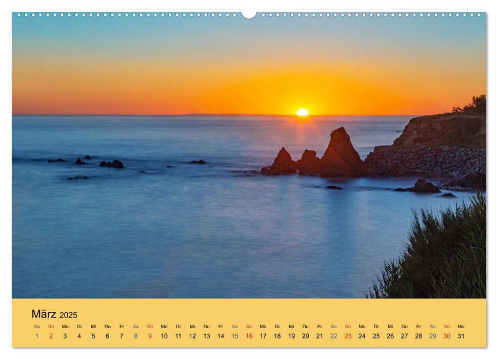 Sonnenuntergänge an der Atlantikküste (CALVENDO Premium Wandkalender 2025)