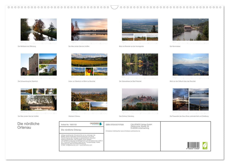Die nördliche Ortenau (CALVENDO Wandkalender 2025)