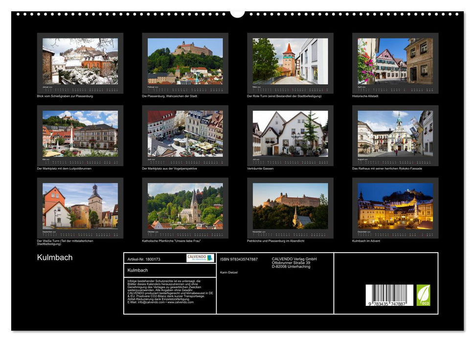 Kulmbach (CALVENDO Premium Wandkalender 2025)