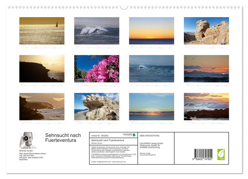 Sehnsucht nach Fuerteventura (CALVENDO Premium Wandkalender 2025)