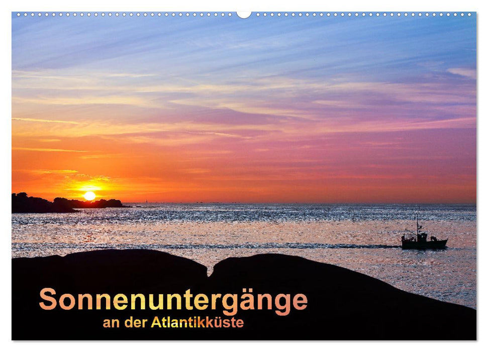 Sonnenuntergänge an der Atlantikküste (CALVENDO Wandkalender 2025)