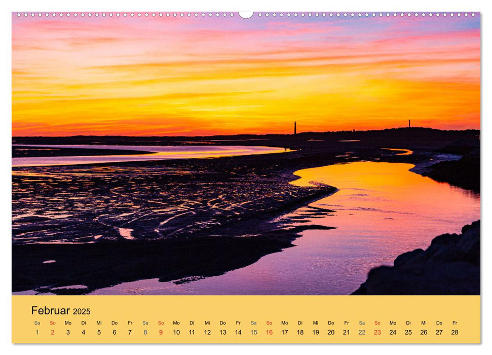 Sonnenuntergänge an der Atlantikküste (CALVENDO Wandkalender 2025)