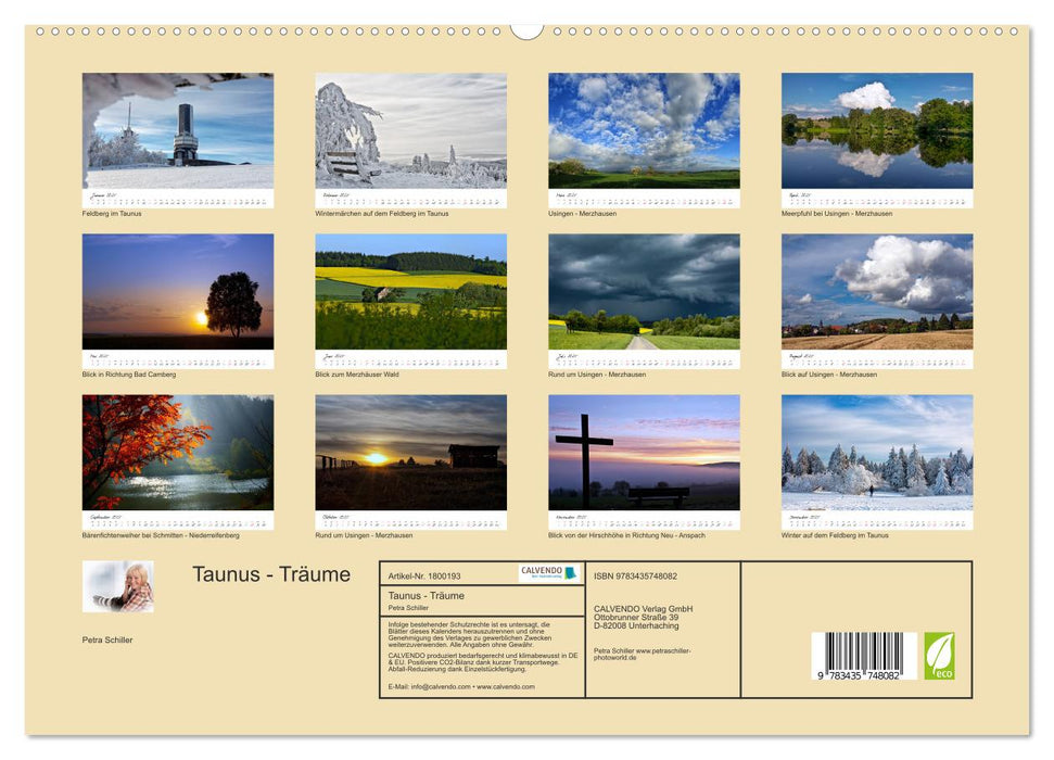 Taunus - Träume (CALVENDO Premium Wandkalender 2025)