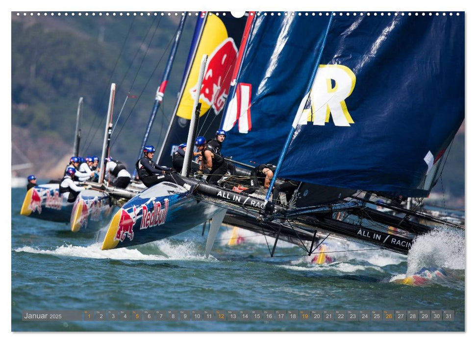 All In Racing - Segeln am Limit - Fotografien von Jens Hoyer (CALVENDO Wandkalender 2025)