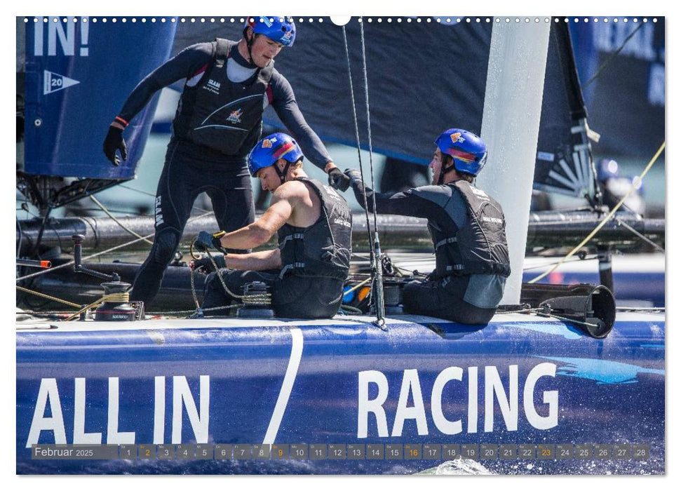 All In Racing - Segeln am Limit - Fotografien von Jens Hoyer (CALVENDO Wandkalender 2025)