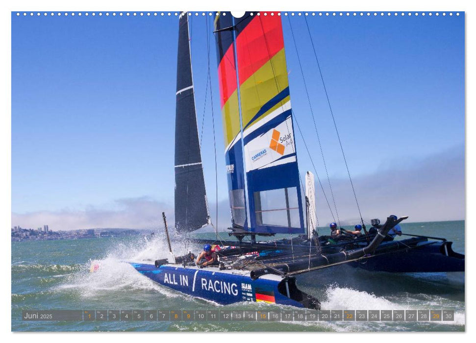 All In Racing - Segeln am Limit - Fotografien von Jens Hoyer (CALVENDO Wandkalender 2025)