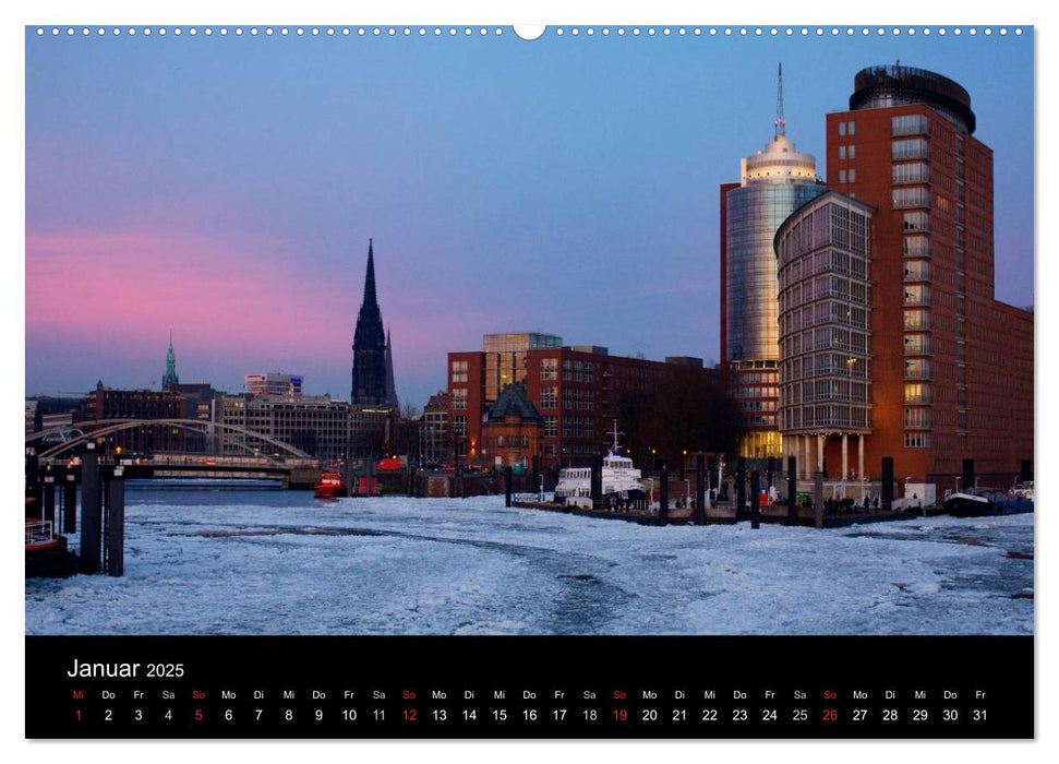 Hafen Hamburg (CALVENDO Premium Wandkalender 2025)