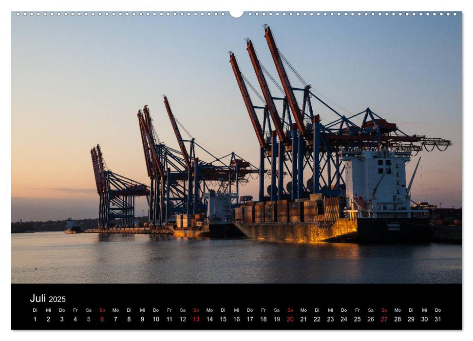 Hafen Hamburg (CALVENDO Premium Wandkalender 2025)