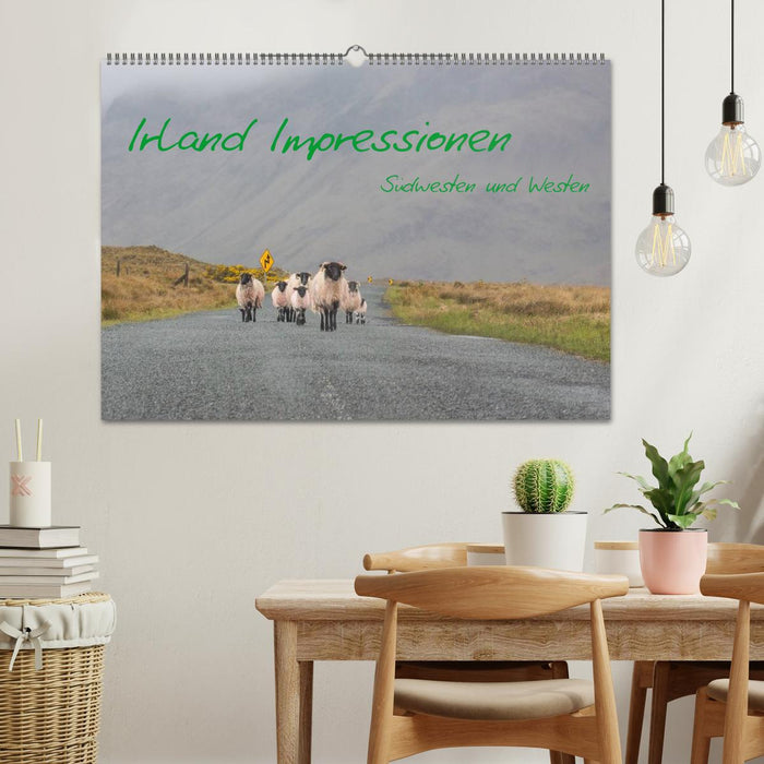 Irland Impressionen Südwesten und Westen (CALVENDO Wandkalender 2025)