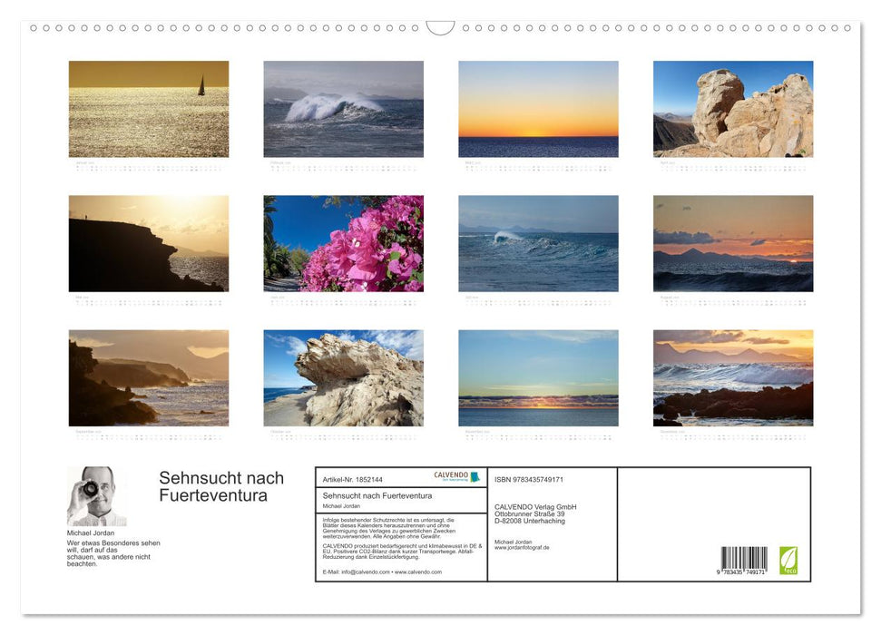 Sehnsucht nach Fuerteventura (CALVENDO Wandkalender 2025)