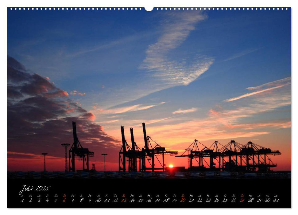 Sonnenuntergänge an der Nordseeküste (CALVENDO Premium Wandkalender 2025)