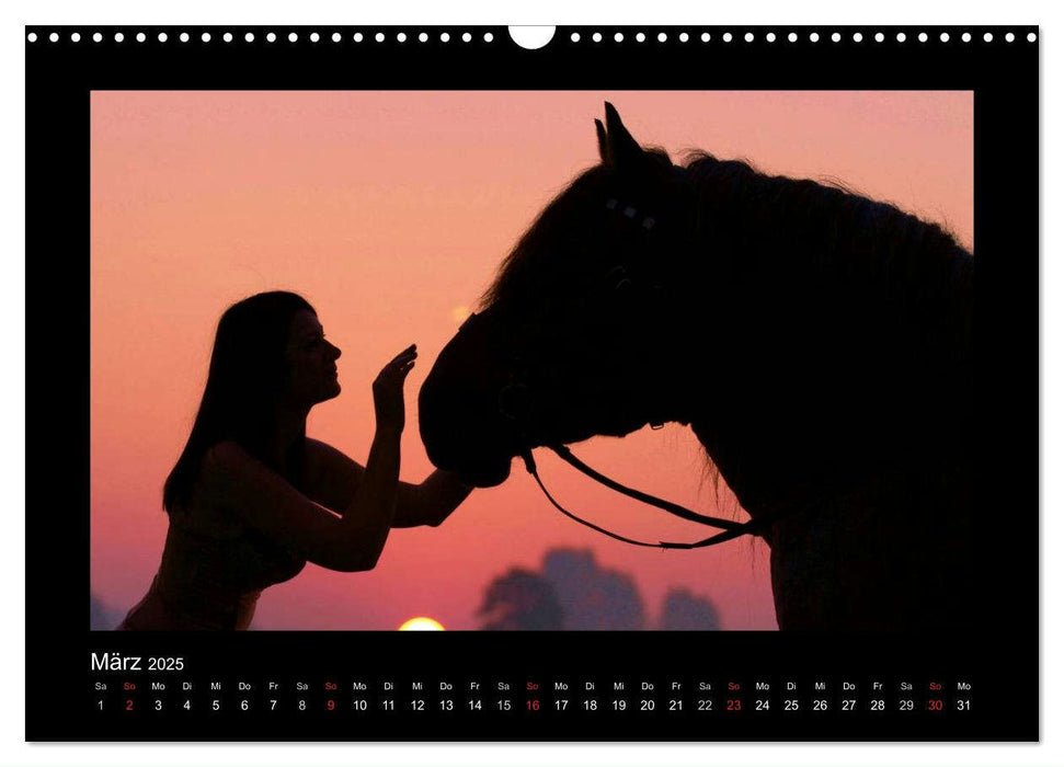 Sexy Horse Girls 2025 - Heiße Girls und starke Kaltblutpferde! (CALVENDO Wandkalender 2025)