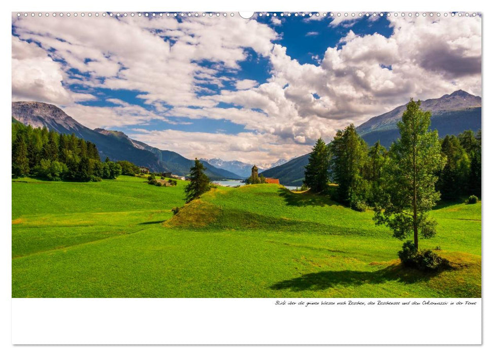 Rund um den Reschenpass (CALVENDO Premium Wandkalender 2025)