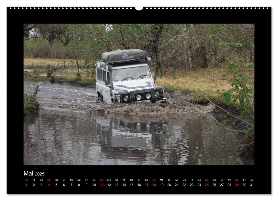 Land Rover Defender - Unterwegs in Afrika (CALVENDO Premium Wandkalender 2025)