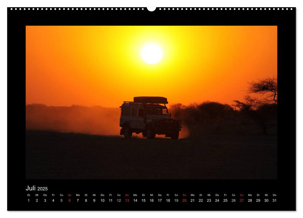 Land Rover Defender - Unterwegs in Afrika (CALVENDO Premium Wandkalender 2025)