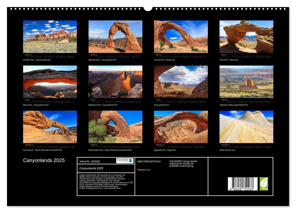 Canyonlands 2025 (CALVENDO Premium Wandkalender 2025)