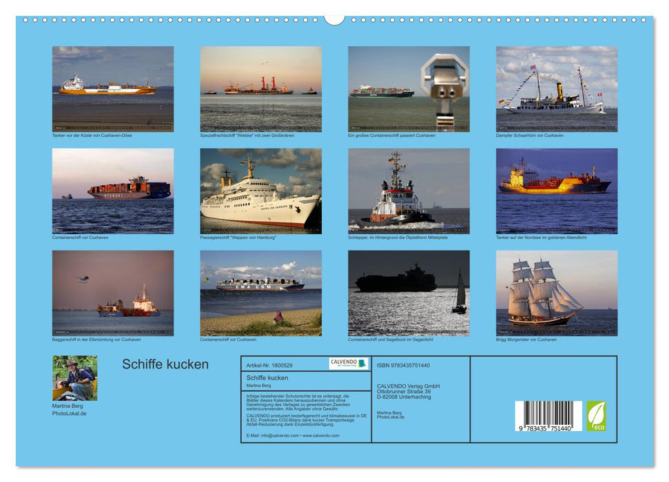 Schiffe kucken (CALVENDO Premium Wandkalender 2025)