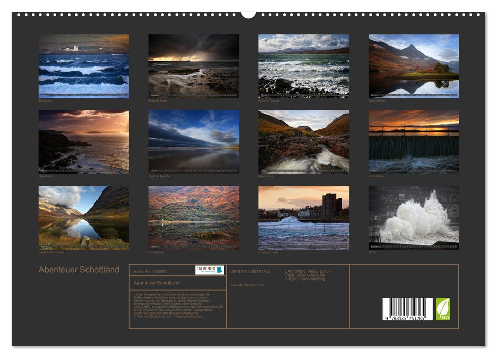 Abenteuer Schottland (CALVENDO Premium Wandkalender 2025)