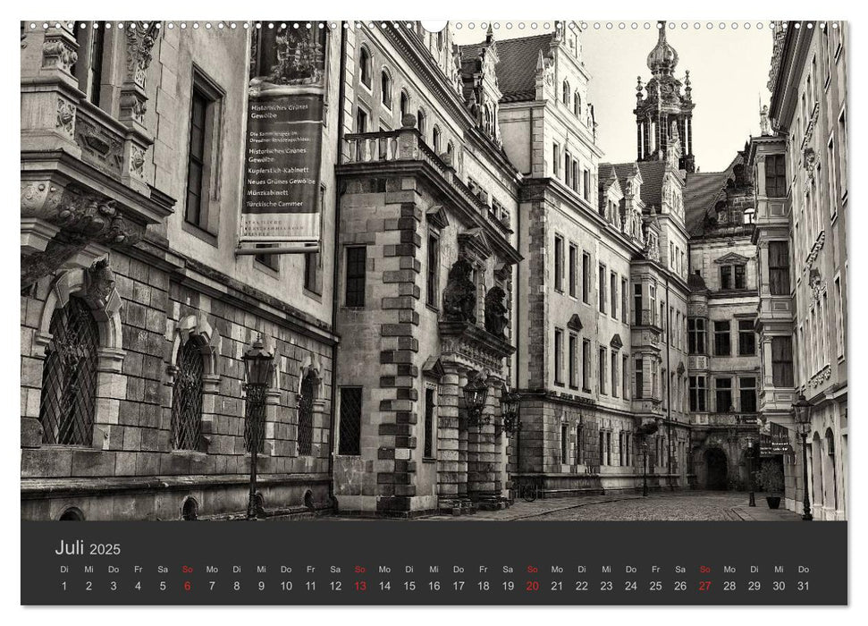 Dresden Schwarz Weiss 2025 (CALVENDO Premium Wandkalender 2025)