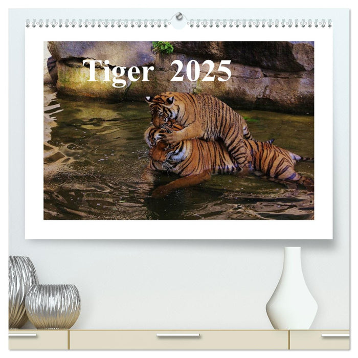 Tiger 2025 (CALVENDO Premium Wandkalender 2025)