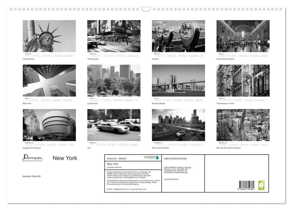 New York (CALVENDO Wandkalender 2025)