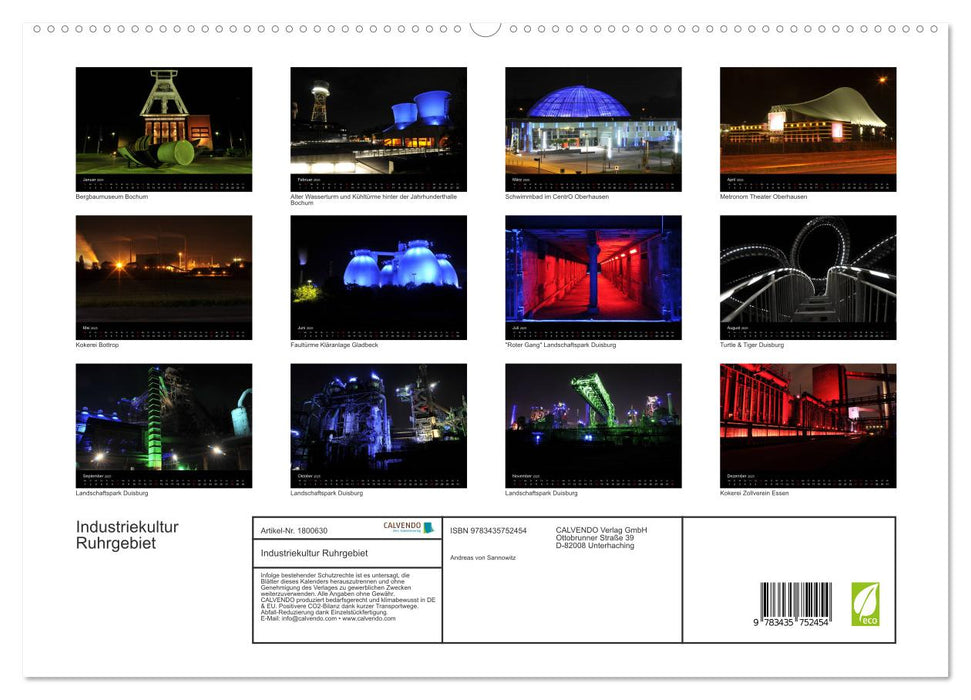 Industriekultur Ruhrgebiet (CALVENDO Premium Wandkalender 2025)