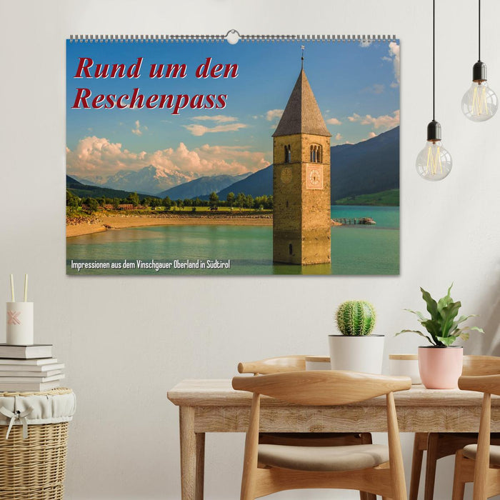 Rund um den Reschenpass (CALVENDO Wandkalender 2025)