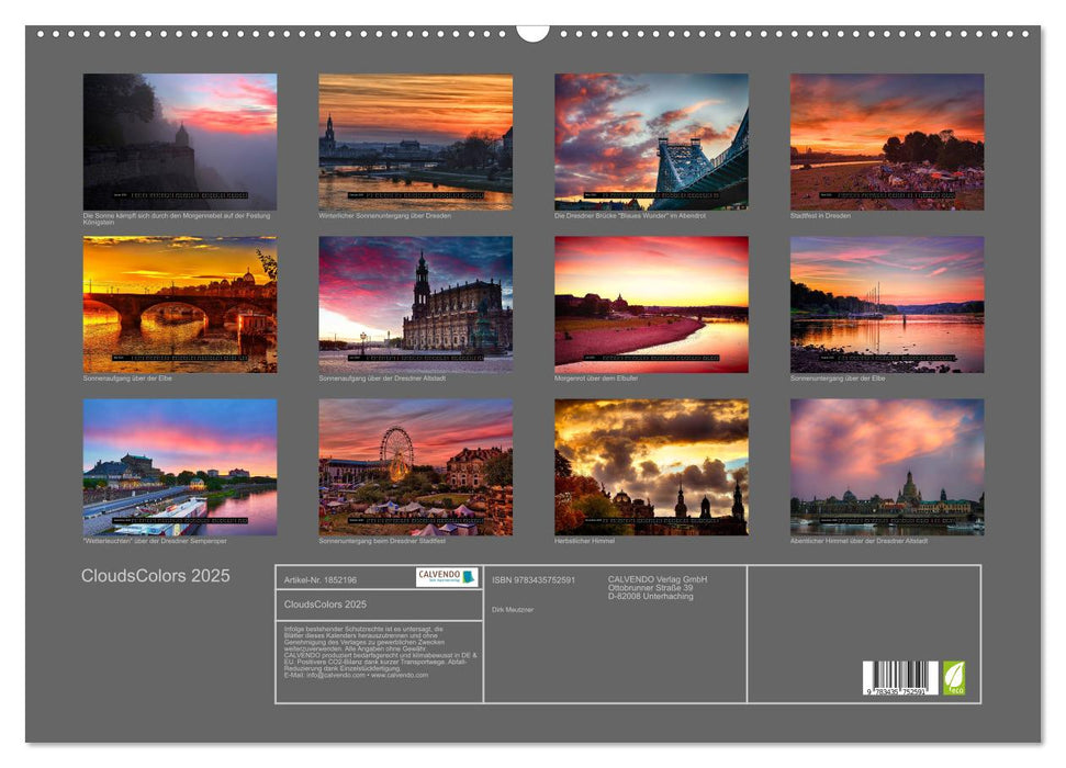 CloudsColors 2025 (CALVENDO Wandkalender 2025)