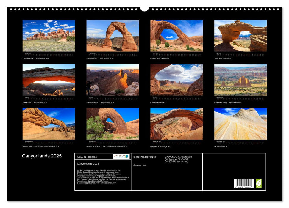 Canyonlands 2025 (CALVENDO Wandkalender 2025)