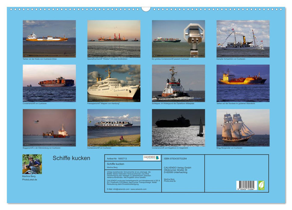 Schiffe kucken (CALVENDO Wandkalender 2025)
