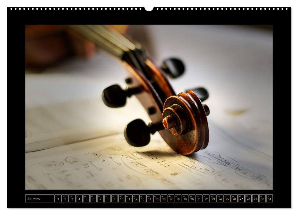 eine Violine (CALVENDO Premium Wandkalender 2025)