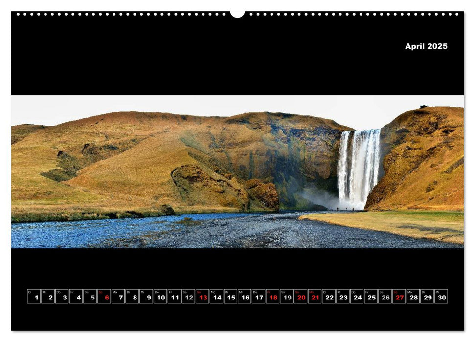 Island Landschaftspanoramen (CALVENDO Premium Wandkalender 2025)