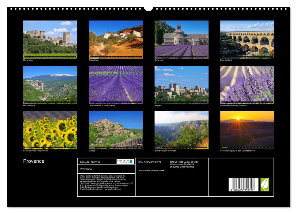 Provence (CALVENDO Premium Wandkalender 2025)