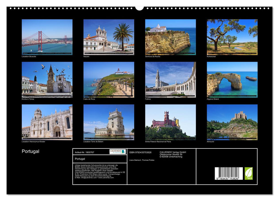 Portugal (CALVENDO Premium Wandkalender 2025)